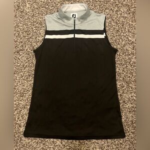 FootJoy Gray and Black Golf Shirt